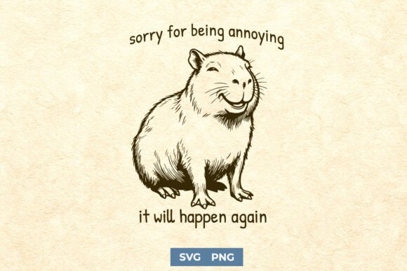Funny Capybara SVG for Sarcastic Shirts Review