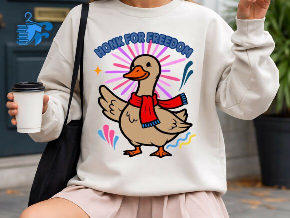 Funny Goose SVG Honk for Freedom Design Review
