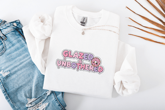 Glazed Unbothered SVG Funny Kawaii Review