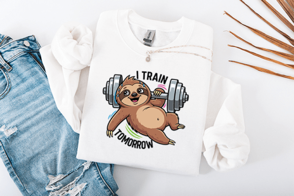 I Train Tomorrow Funny Sloth SVG Review