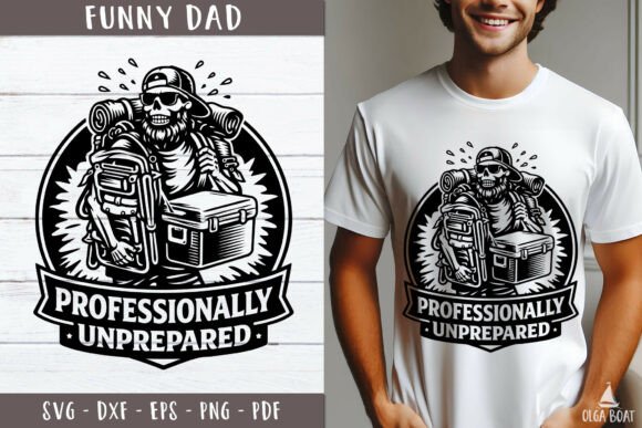 Professionally Unprepared SVG Funny Dad Review